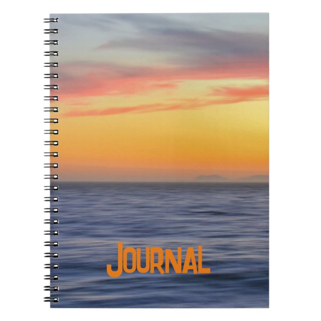 Beach Art Ocean Sunset Colorical Journal (Devant)