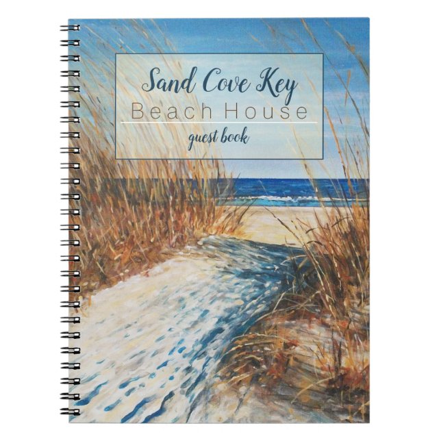 Beach Art Vacation Rental Coastal Sands Gästebuch Notizblock (Vorderseite)