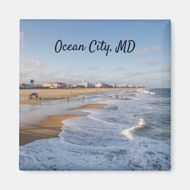 Beach at Ocean City, Maryland Magnet (Vorne)
