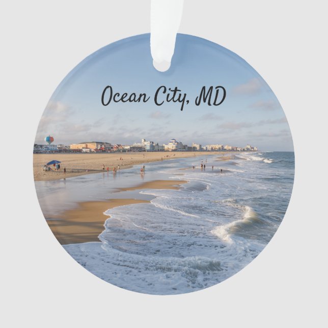 Beach at Ocean City, Maryland Ornament (Vorderseite)