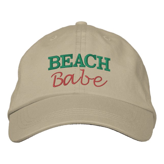 Beach Babe bestickter Hut (Vorderseite)