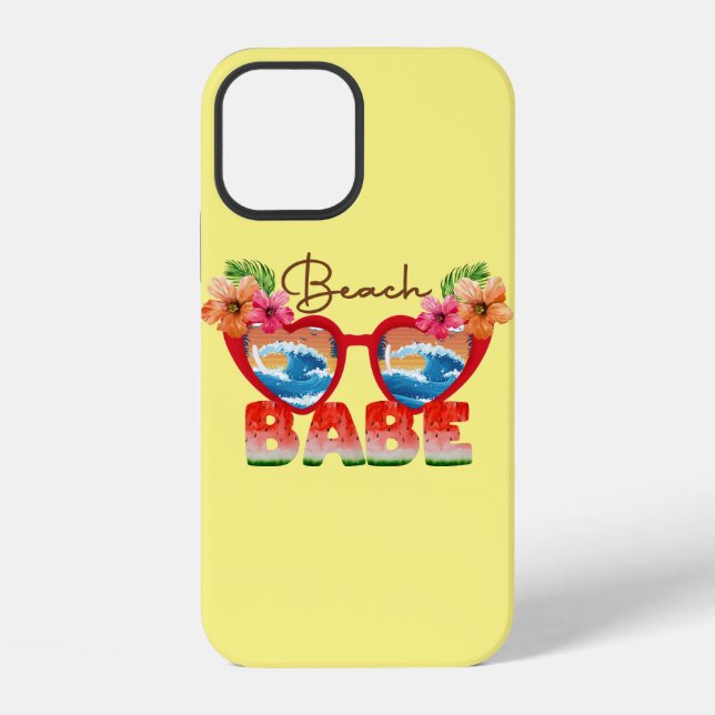Beach Babe iPhone 12 Hülle (Rückseite)