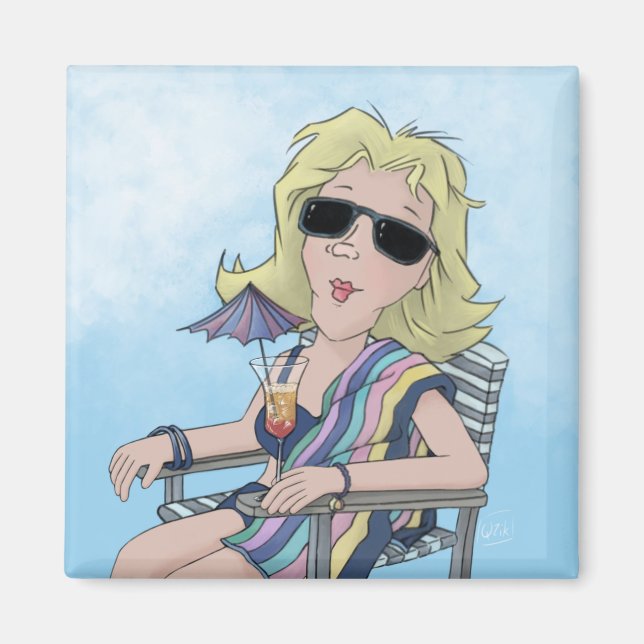 Beach Babe Magnet (Vorne)