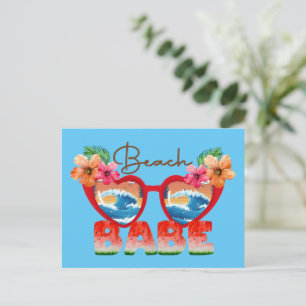 Beach Babe Postcard Postkarte