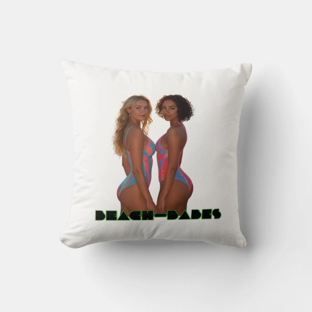 Beach Babes Kissen (Vorderseite)