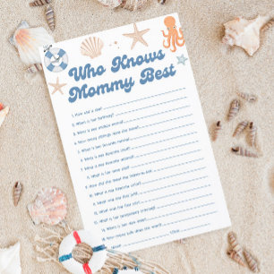 Beach Baby Dusche, die Mommy Best Game kennt
