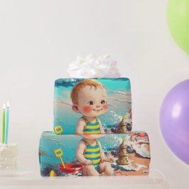 Beach Baby Geschenkpapier