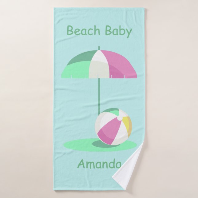 Beach Baby Girl Badetuch Badehandtuch (Badehandtuch)