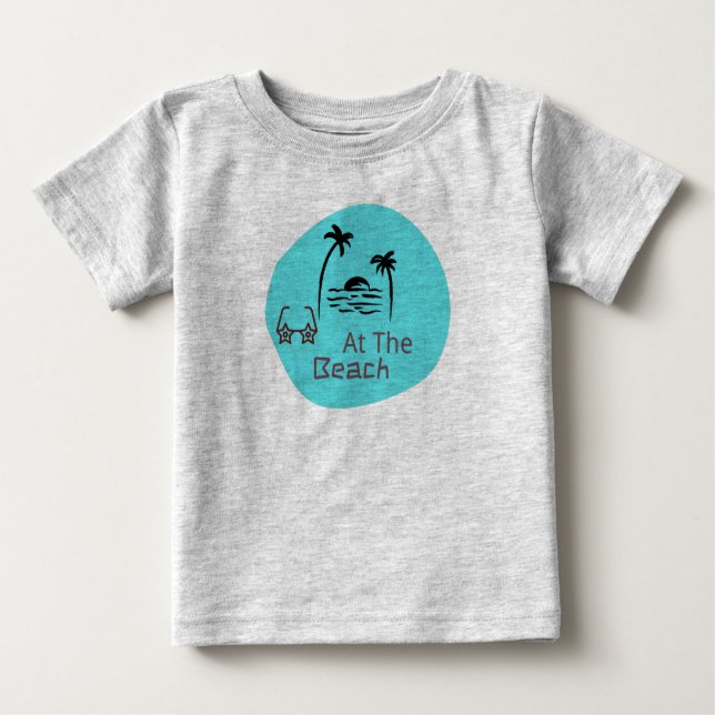 Beach Baby Gray T-shirt (Vorderseite)