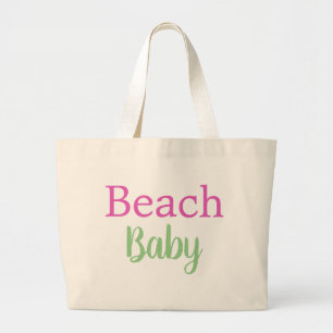 Beach Baby Ocean Summer Tote Bag Jumbo Stoffbeutel