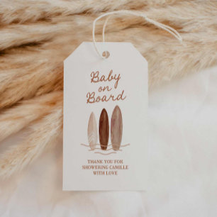 Beach Baby on Board Baby Dusche Vielen Dank Geschenkanhänger
