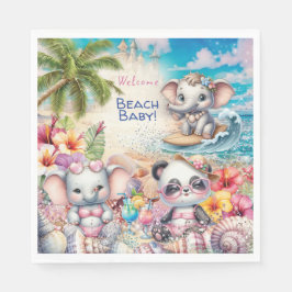 Beach Baby Party Napkin Serviette