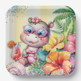 Beach Baby Party Plate Pappteller