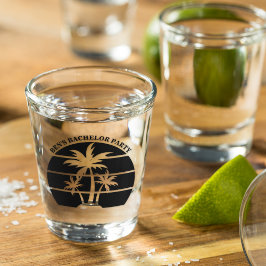 Beach Bachelor Party Island Hochzeiten Trauzeugen Schnapsglas