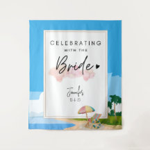 Beach-Bachelorett-Hintergrund für Hens-Party