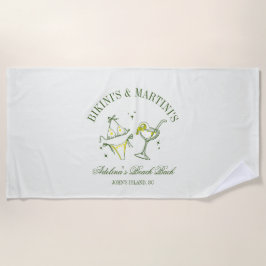 Beach Bachelorette Party Favor Social Club Strandtuch