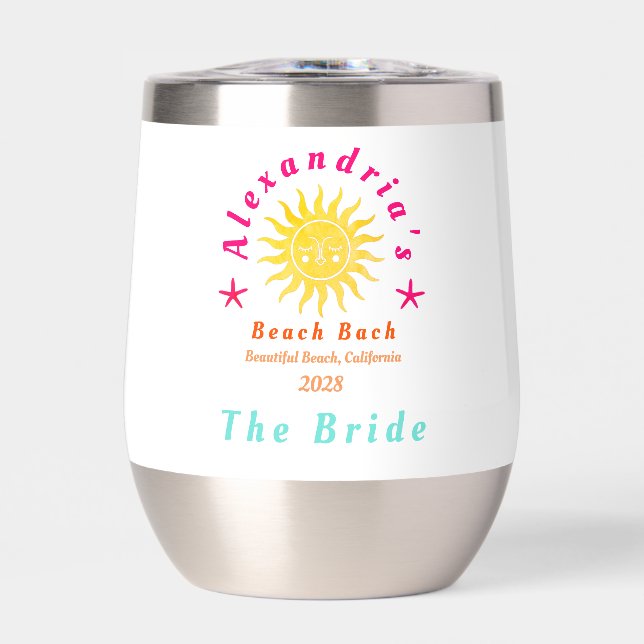 Beach Bachelorette Party Personnalisée Mariée (Avant)