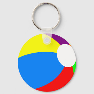Beach-Ball-Button-Schlüsselanhänger Schlüsselanhänger