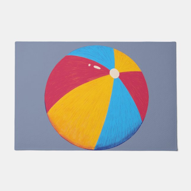 Beach Ball Door Mat Fußmatte (Vorderseite)