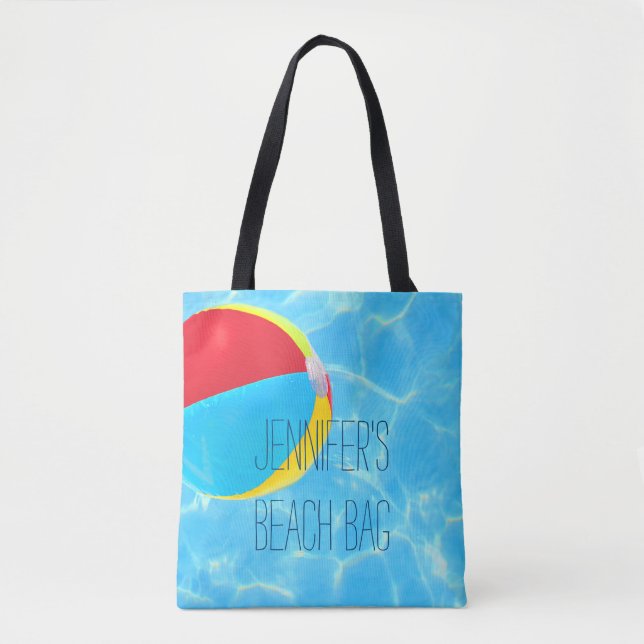 Beach Ball Personalisiert Tasche (Vorderseite)