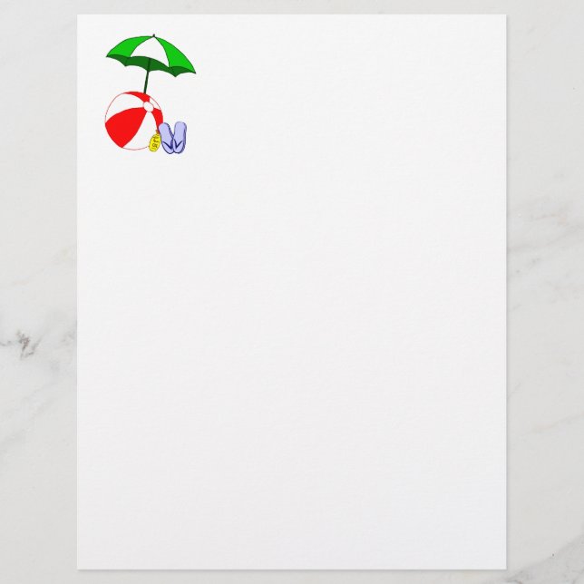 Beach Ball Pool Vorlage (Vorderseite)