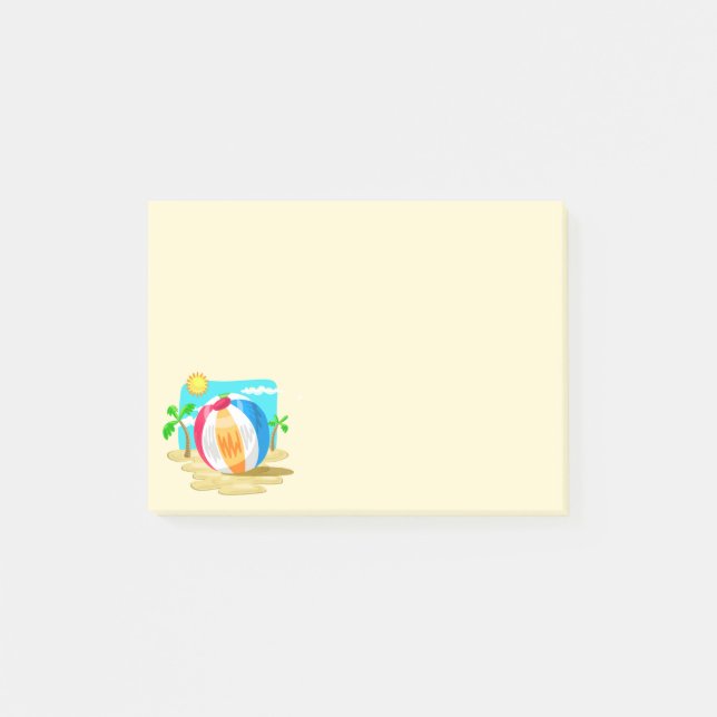 Beach Ball Post-it Klebezettel (Vorderseite)