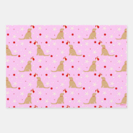 Beach Ball Pups Cotton Candy Cotton Pink Geschenkp Geschenkpapier Set