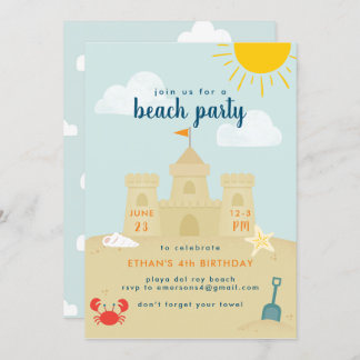 Beach Bash Einladung