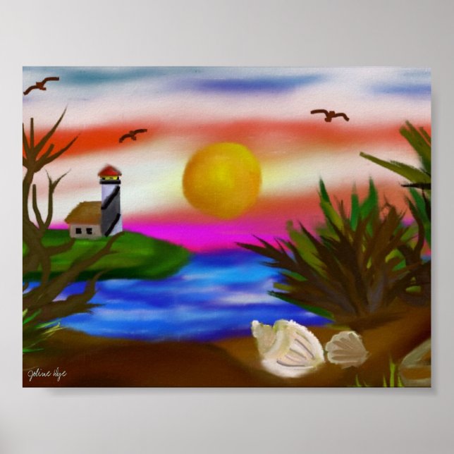 Beach Bay Escape Poster (Vorne)