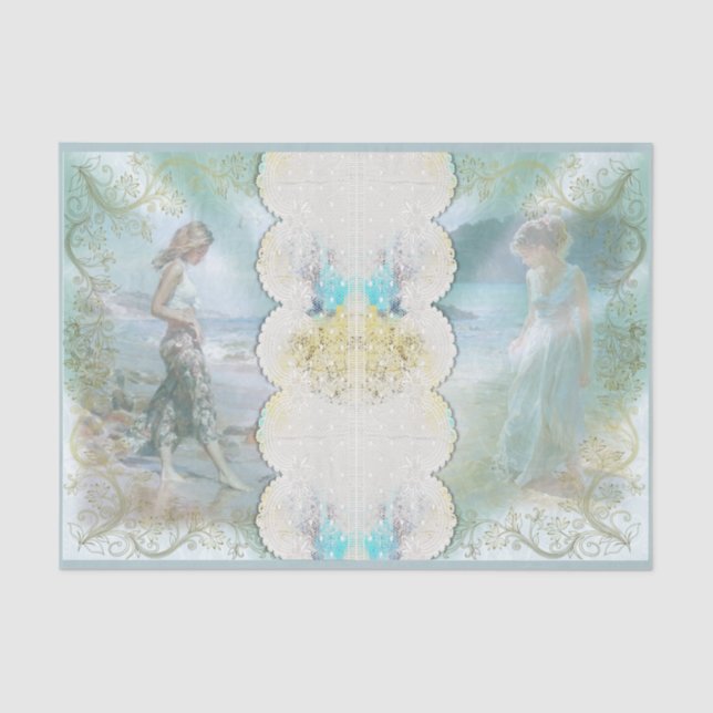 Beach Beauty Design Serie 7 Seidenpapier (Vorderseite)