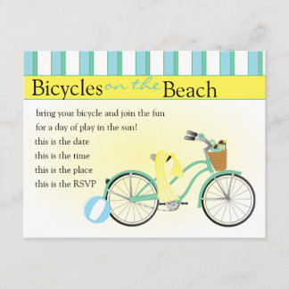 Beach Bicycle Einladung