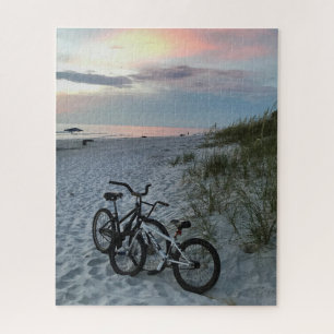 Beach Bicycles Sunset