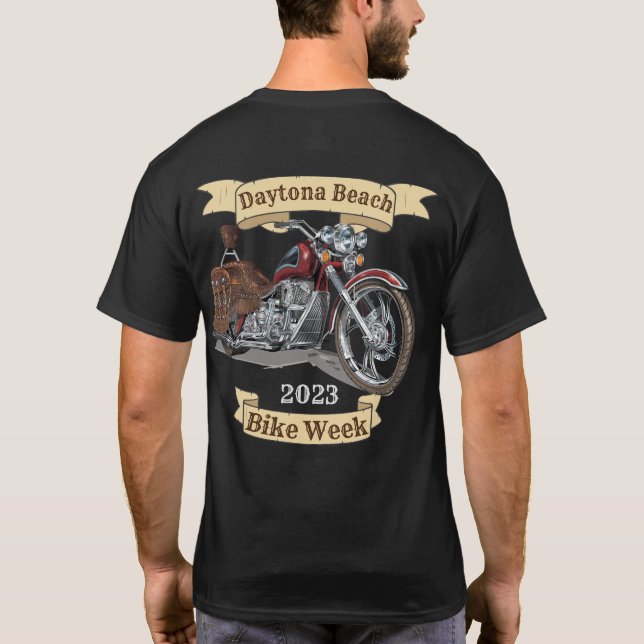 Beach Bike Week 2023 Motorrad T-Shirt (Rückseite)