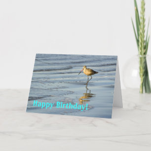 Beach Bird Happy Geburtstag 2 Karte