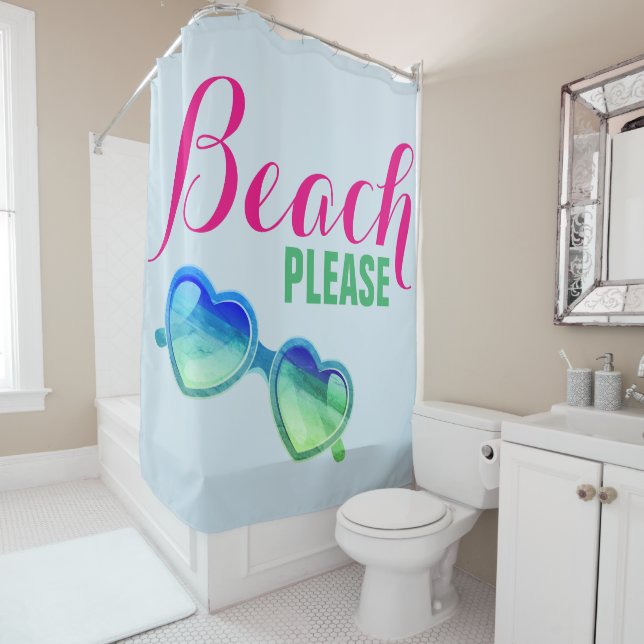 Beach bitte duschvorhang (Beispiel)