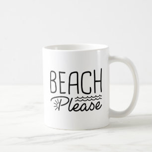 Beach bitte kaffeetasse