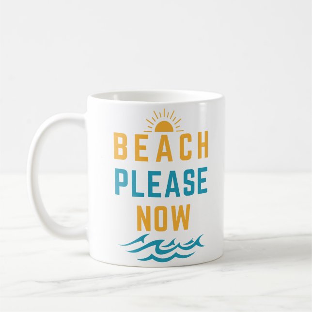 Beach bitte kaffeetasse (Links)