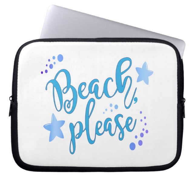 Beach bitte laptopschutzhülle (Vorderseite)