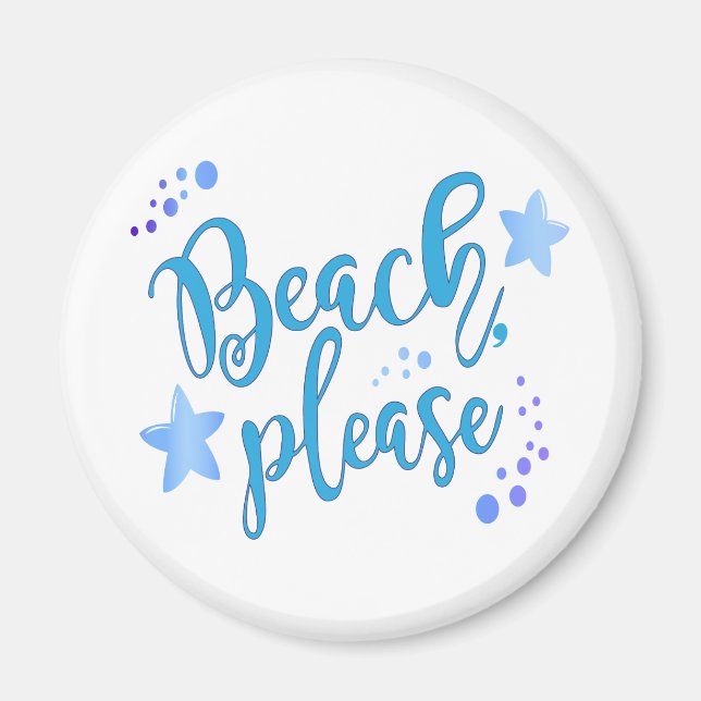 Beach bitte magnet (Vorne)