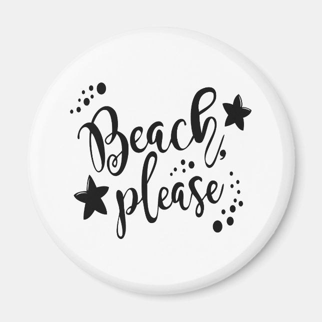 Beach bitte magnet (Vorne)