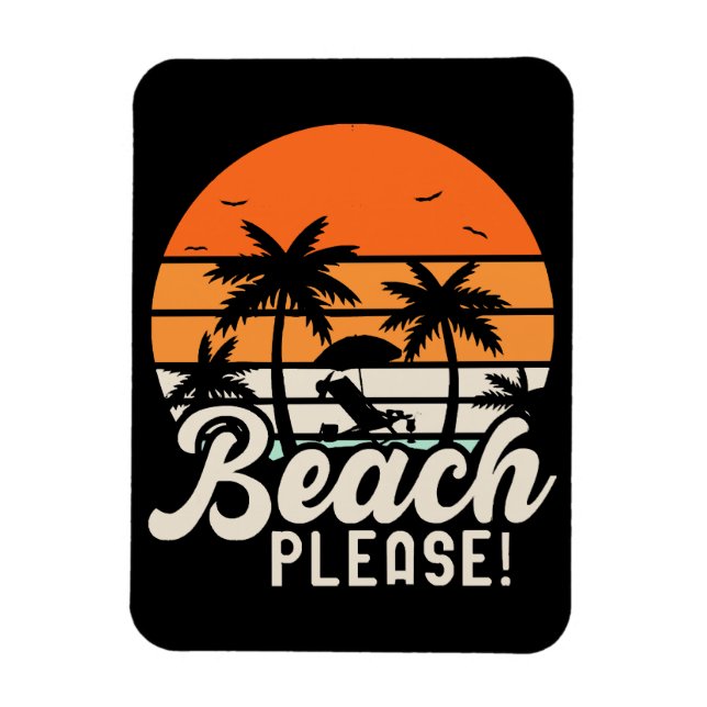 Beach bitte magnet (Vertikal)