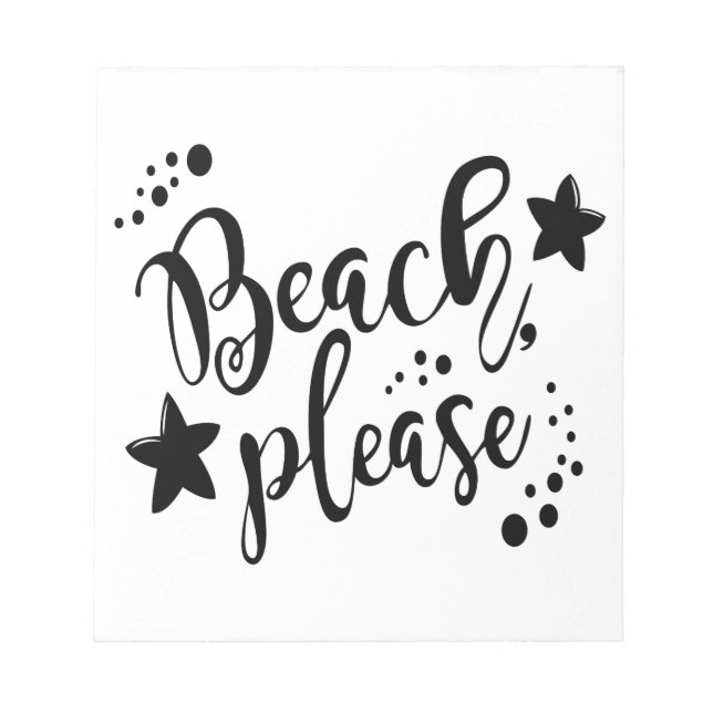 Beach bitte notizblock (Vorderseite)