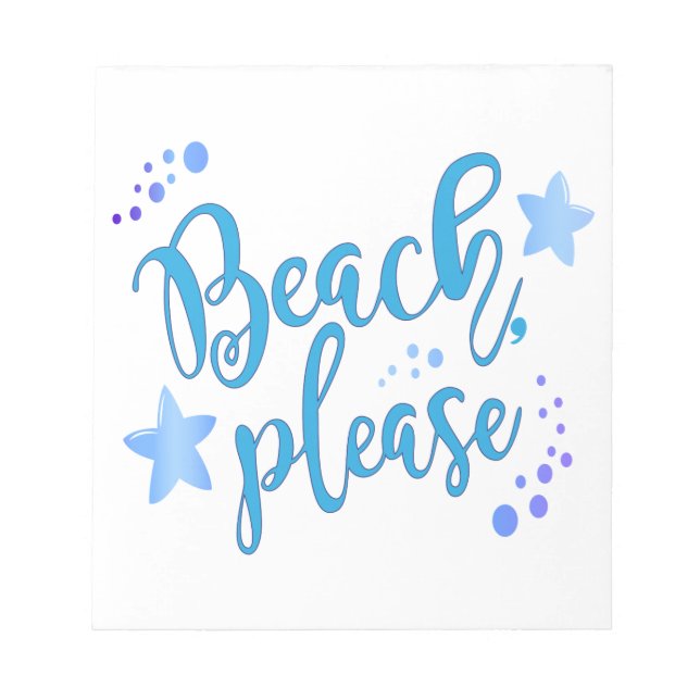 Beach bitte notizblock (Vorderseite)