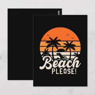 Beach bitte postkarte