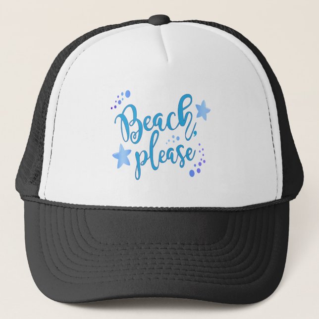 Beach bitte truckerkappe (Vorderseite)