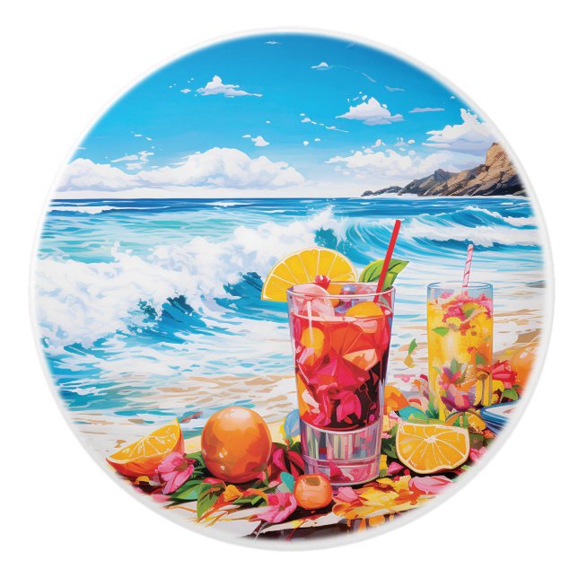 Beach Bliss Keramikknauf (Vorderseite)