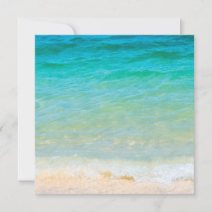 Beach Blue Sea Waves Seaside Sand Blank Modèle