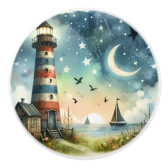 Beach Blvd. Boutons en céramique de plage (Devant)