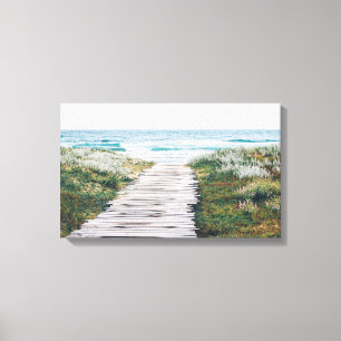 Beach Boardwalk Canvas Print Leinwanddruck