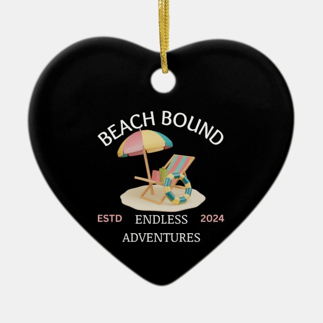 Beach Bound Keramik Ornament (Vorne)